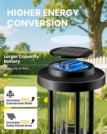 Solar Pathway Lights, 6 Pack Solar Light Outdoor IP65 Waterproof, Garden Lights Solar Powered, Outside Decor Landscape Lighting for Yard, Path, Driveway, Walkway (Warm White)