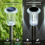10-Pack Solar Landscape Lights for Walkway