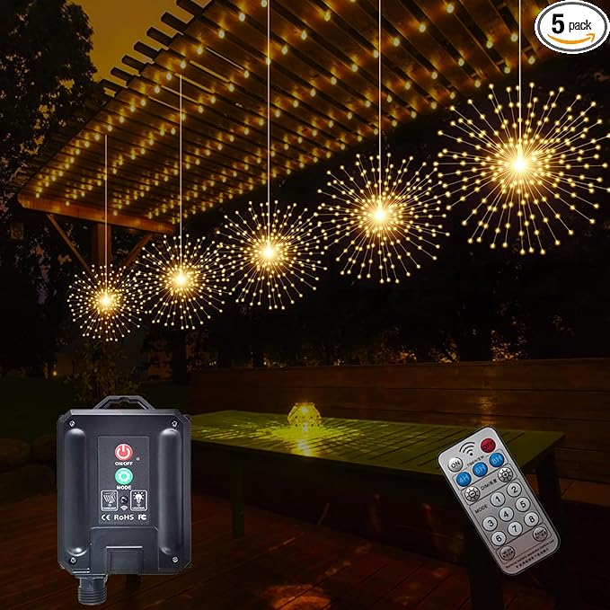 Warm White String Lights for Porch, Waterproof LED