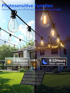29ft String Lights for Backyard, Waterproof LED