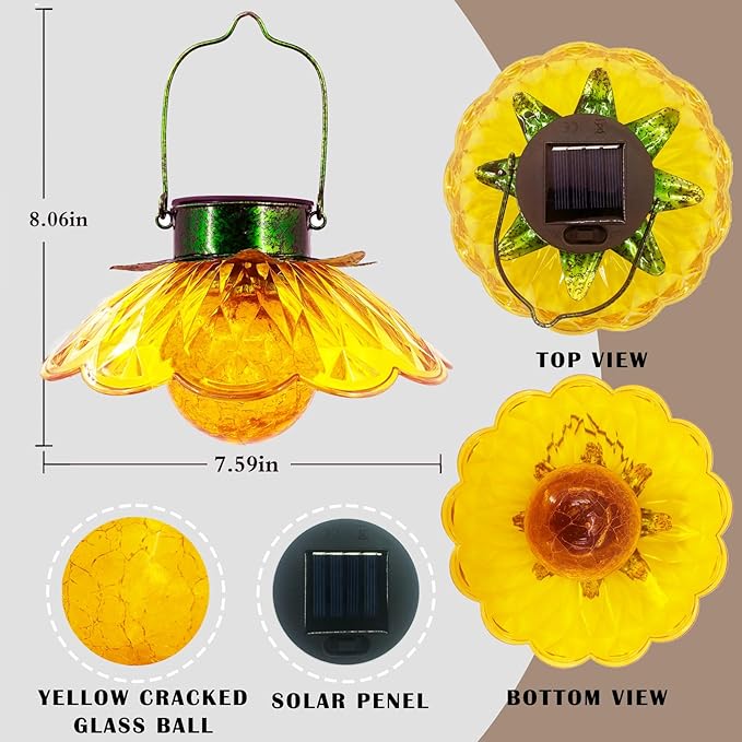 Solar Garden Path Lights, Waterproof