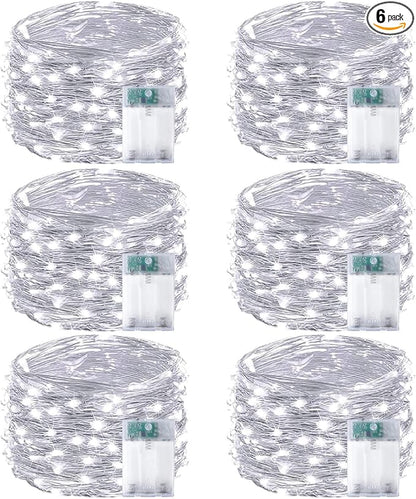16ft Christmas LED String Lights, Waterproof Timer Lights