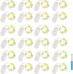 Christmas Fairy Lights 24-Pack, 2ft 30 LED Battery Twinkle Lights