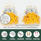 Christmas Patio String Lights, Waterproof
