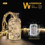 Outdoor String Lights, Warm White Waterproof LED