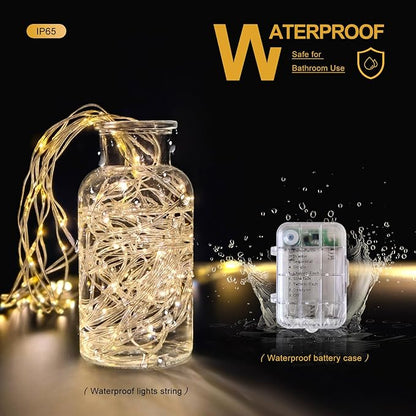 Outdoor String Lights, Warm White Waterproof LED