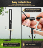 12-Pack RGB Color-Changing Solar Spotlights, Waterproof Wall LED
