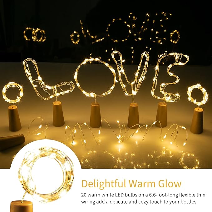 Christmas Yard String Lights 20-Pack, 20 LED Waterproof