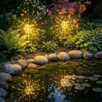 Firework Solar Lawn Figurine Light, Waterproof