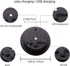 Garden Solar Hanging Lanterns 2-Pack, Metal Backyard Decor