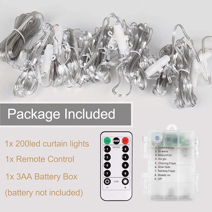 6ft LED Patio String Lights, Waterproof Outdoor