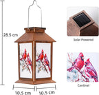 Cardinal Solar Hanging Lanterns, Elegant Yard Decor