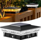 Black Solar Fence Post Caps, Fence LED
