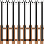 8-Pack 5ft String Light Poles, Heavy-Duty Metal Stands