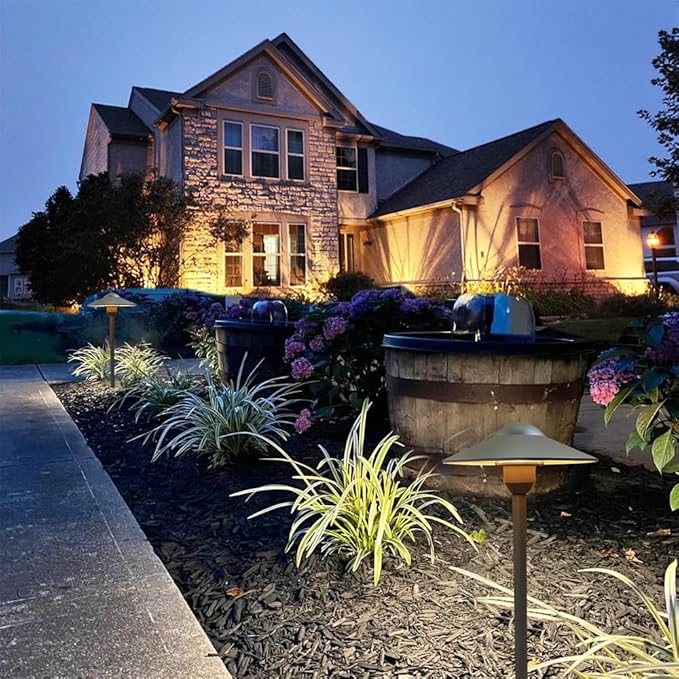 Solar Pathway Lights, Waterproof LED Garden Lights