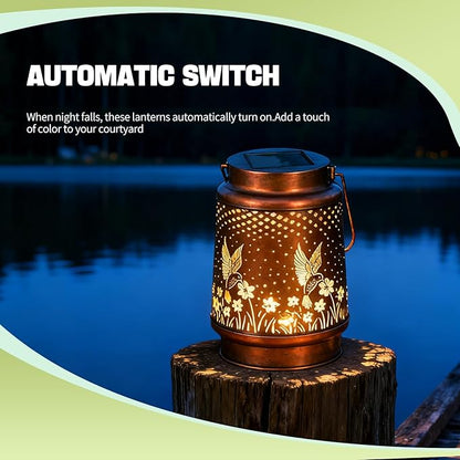 Christmas Gifts Lantern Outdoor Waterproof Decorations Garden Decor, Christmas Birthday Gifts for Women, Mom, Grandma Decorative Garden for Patio Yard Lawn Front Porch Gardening Gifts