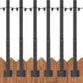 Outdoor String Light Poles 4-Pack, Metal
