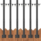 Outdoor String Light Poles 4-Pack, Metal