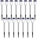 Cold White Solar Pathway Lights 15-Pack, Walkway LED