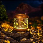Dog Solar Lantern Set, Metal Backyard Lighting