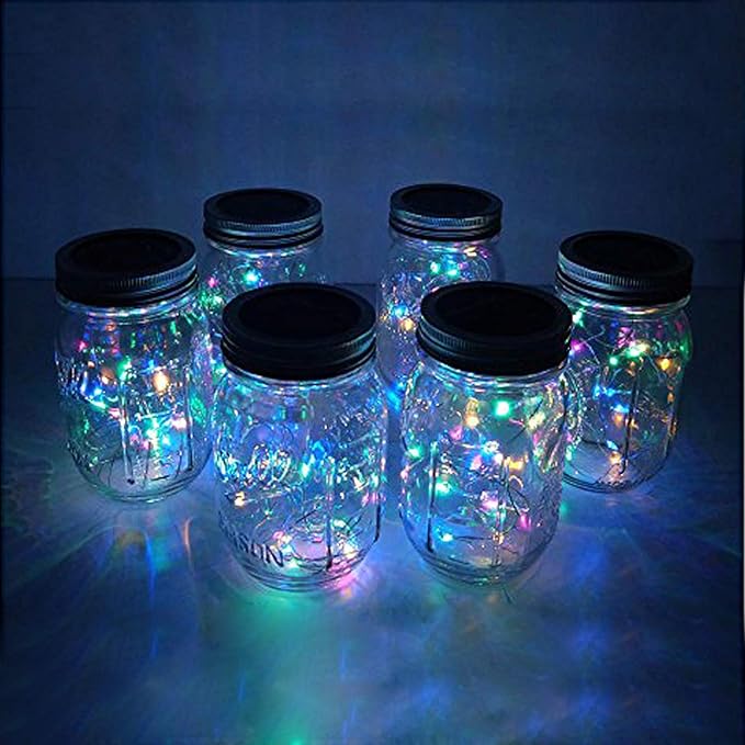 6-Pack Christmas String Lights, 20 LED Waterproof Twinkle Lights