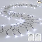 8ft Cool White String Lights for Yard, Waterproof LED