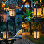 Garden Solar Patio Lanterns, Elegant Waterproof LED