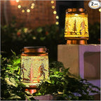 Solar Bigfoot Lanterns 2-Pack, Garden Hanging LED Decor