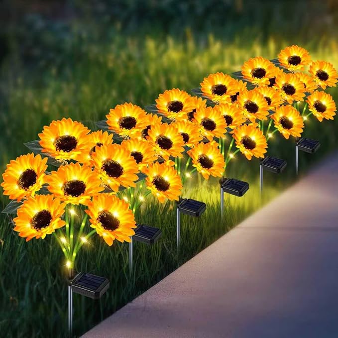 Solar Driveway Path Lights 6-Pack, Waterproof