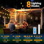 22ft Christmas LED String Lights, Waterproof Timer Lights
