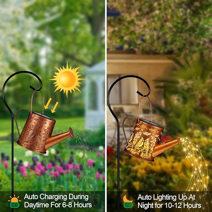 Cardinal Solar Patio Lanterns, Metal Waterproof LED