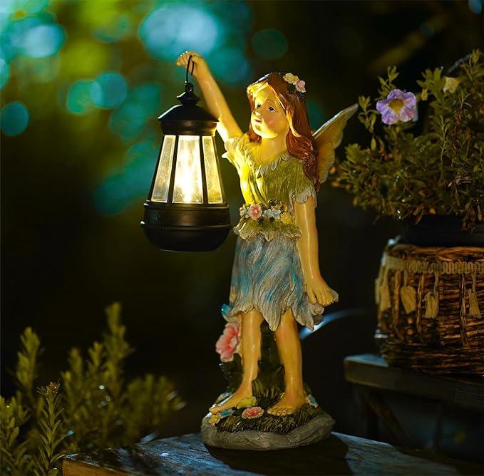 Solar Garden Garden Statue Light, Outdoor Decor
