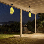 Solar Moroccan Hanging Pendant Lantern, Waterproof