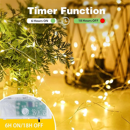 Christmas Fairy Lights, 16ft 50 LED Battery Twinkle Lights