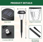 16-Pack Solar Pathway Lights, Waterproof LED Yard Lights