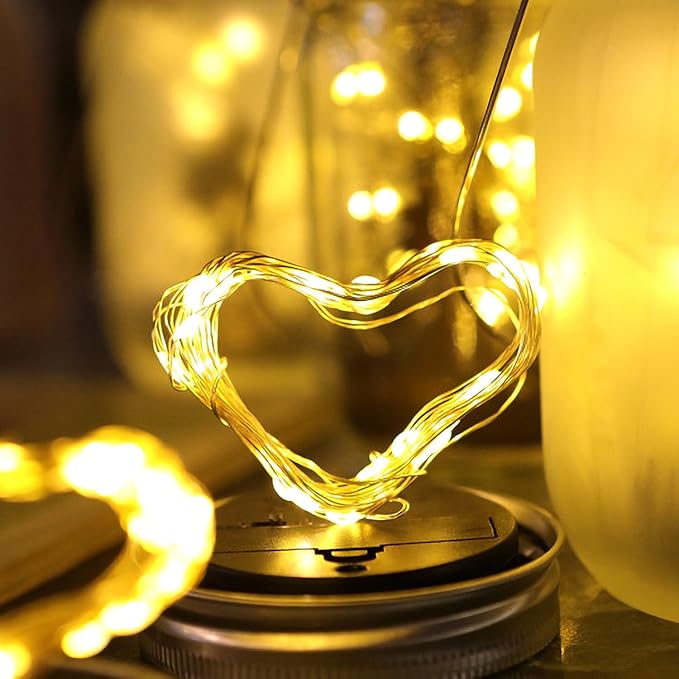 Solar Fairy Lantern for Garden Decorations, Christmas Decorations Lights Hanging Lamp Frosted Glass Jar for Home Yard Patio Lawn Party Decor Mothers Day Gifts for Woman Mom Grandma(Multicolour)