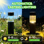 4-Pack Warm White Solar Path Lights, Outdoor Garden LED