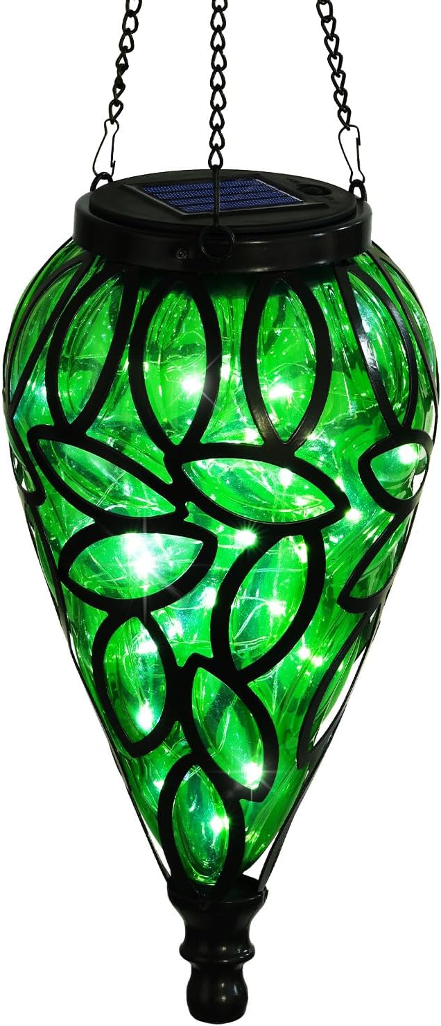 Solar Hanging Lanterns, Patio Hanging LED Decor