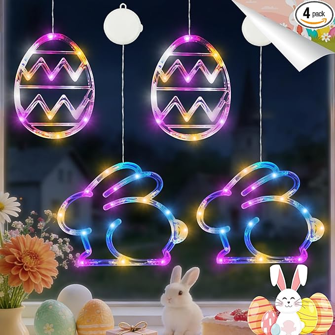 4-Pack LED Patio String Lights, Waterproof Outdoor