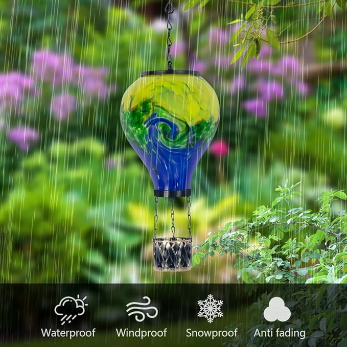 Courtyard Solar Lanterns, Waterproof LED Yard Lights