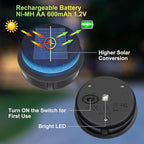 Garden Solar Lanterns, Waterproof LED Porch Lights