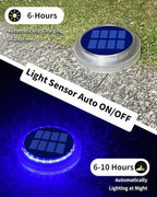 Solar Step Lights 6-Pack, Waterproof Patio