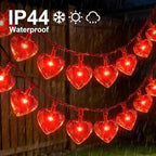1ft Red Outdoor Edison String Lights, Weatherproof