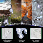 Backyard String Lights, 4ft Weatherproof LED