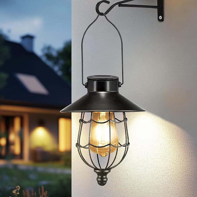 Backyard Solar Hanging Lanterns, Decorative Backyard Decor