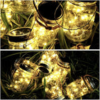 10-Pack Outdoor String Lights, Warm White Waterproof LED