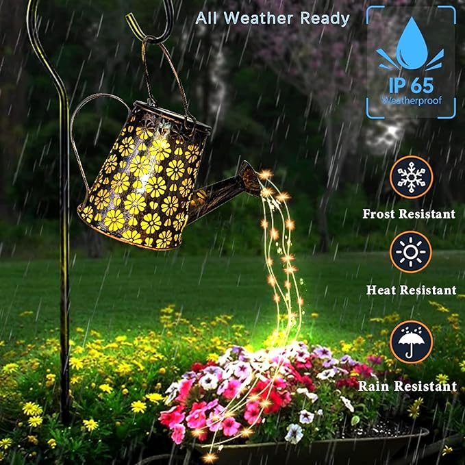 2-Pack Solar Path Lights, Outdoor Garden LED