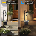 Outdoor Pole Lantern, Black Weatherproof Post Light