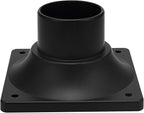 Black Solar Deck Post Lights, Outdoor LED Caps