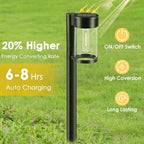 Solar Yard Path Lights 10-Pack, Waterproof